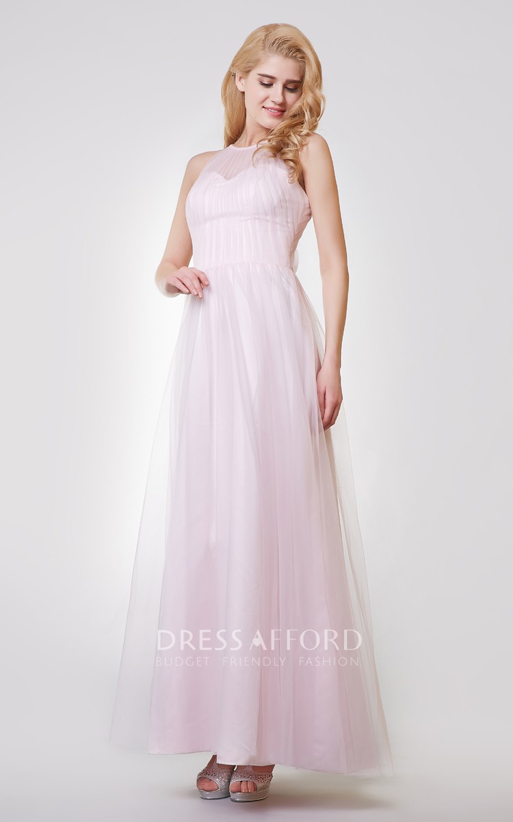 ワンピース Long tulle dress with pleated flounces Long tulle dress with pleated flounces | Eponymo