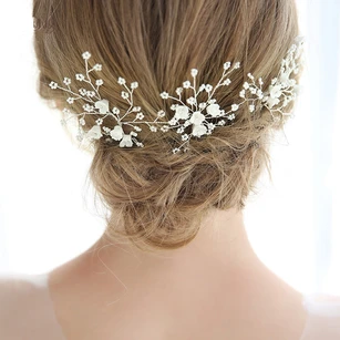 Bridal Headdress Handmade Pearl Flower Hair Band