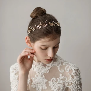 Forest Style Golden Rhinestone Hairbands