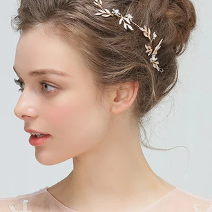 Golden Flower Headband Hairpin Hair Kit