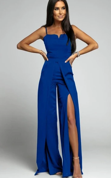 Multi Way Infinity Convertible Bridesmaid Jumpsuit with Slit