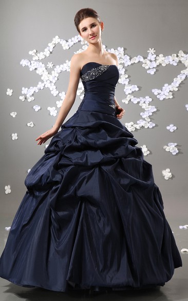 Magnificent Crystal Strapless Princess Ball Gown