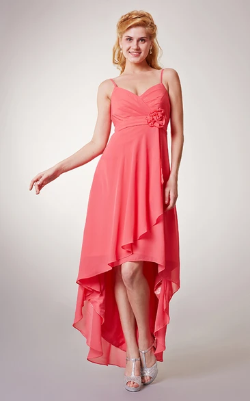 Chiffon Spaghetti Sleeveless Sassy Dress