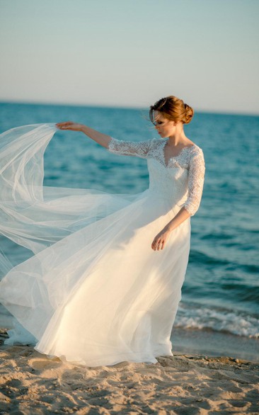 Classic Bridal White Dress