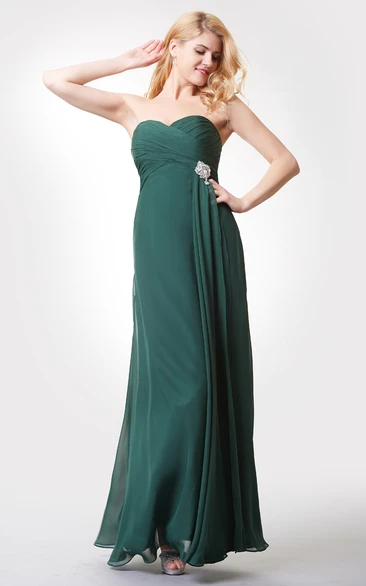 Chiffon Lace Strapped Trumpet Impressive Dress