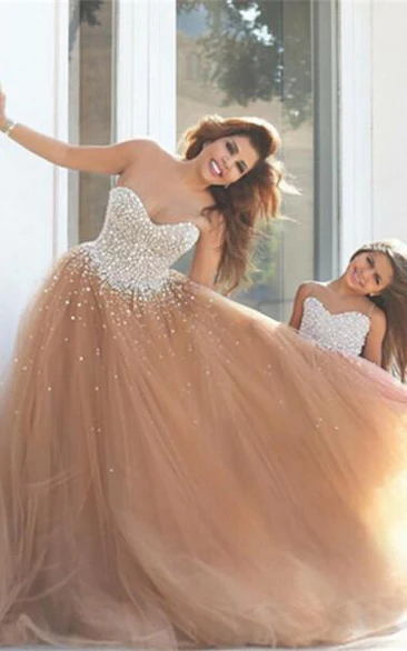 Formal Es Tulle Mother Daughter Sweetheart Gorgeous Gown