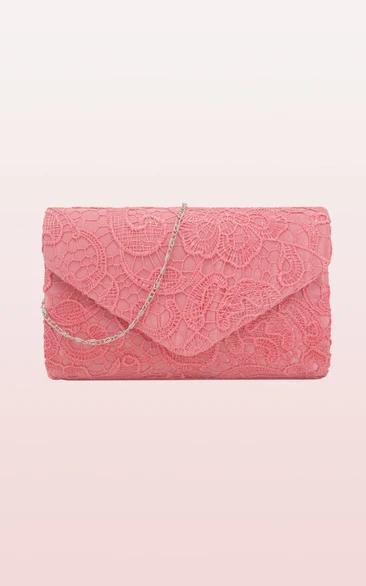 Lace Clutch with Flower