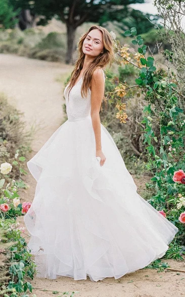 Lay Bridal Layered Multi Horsehair Dress