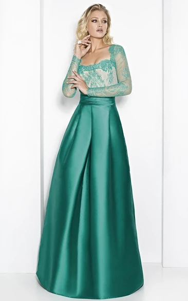Emerald Green Strapless A-line Evening Dress,Emerald Green Satin Forma –  Simplepromdress
