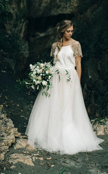 Rhinestone Wedding Paige Ivory Gown