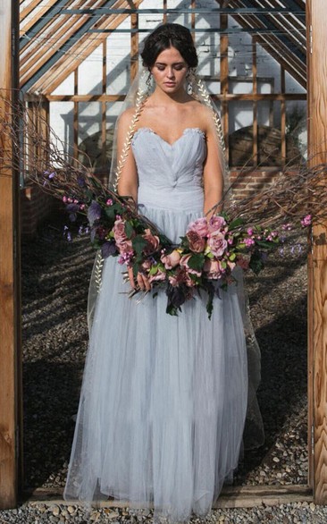 Fairy Long Tulle Wedding Veil with Lace Edge