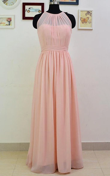 Long Chiffon Bridesmaid Long Pearl Pink Convertible Floor Length Prom Bridesmaid Dress