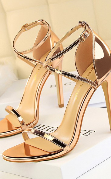 Fashion sexy nightclub slimming summer stiletto super high-heeled hollow cross-strap sandals