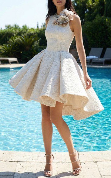 slim fit dress slacks Short-sleeves Rose Gold Sequin Homecoming Dress with Tulle Skirt –  loveangeldress main image 1