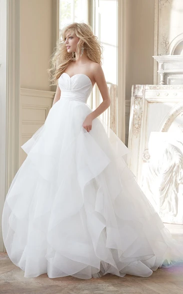 Princess Ruched Waist Sweetheart-Neck Gorgeous Ball Gown