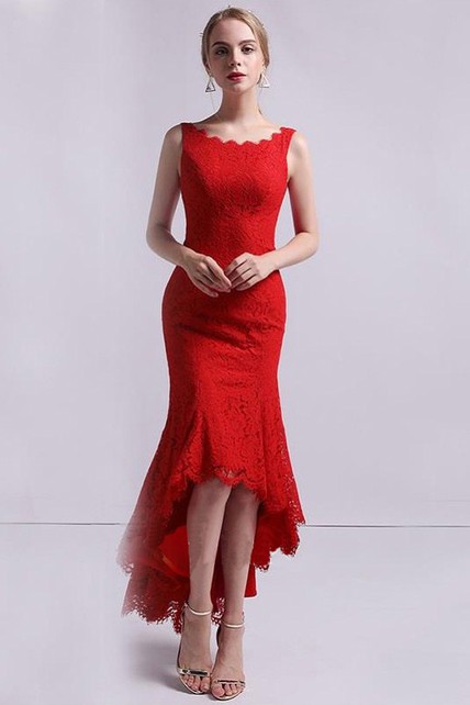 パーティードレス Sleeveless Scalloped Lace Dress 2514549e453078c8d2a62f7b334b19