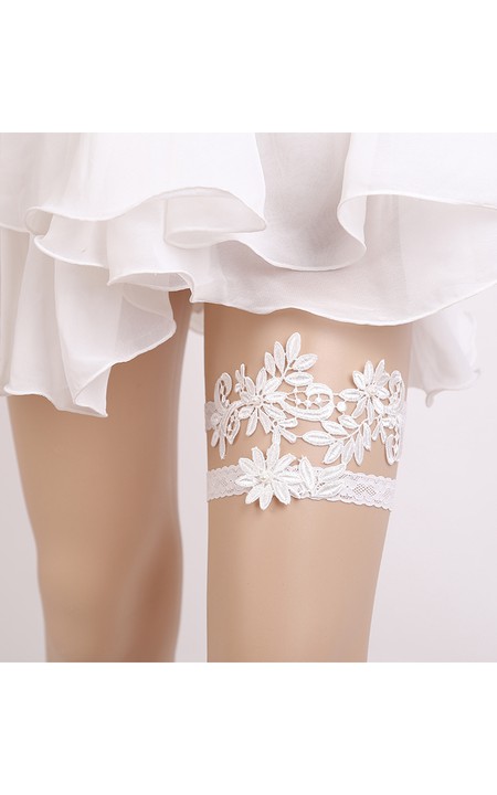 Western Style Bridal Garter Two Sets Of Princess Style Lace-up Lace Garter Within 16-23inch