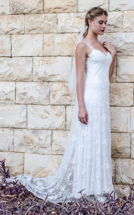 Sleeveless Tulle Wedding Sweetheart Mermaid Lace Chiffon Gown