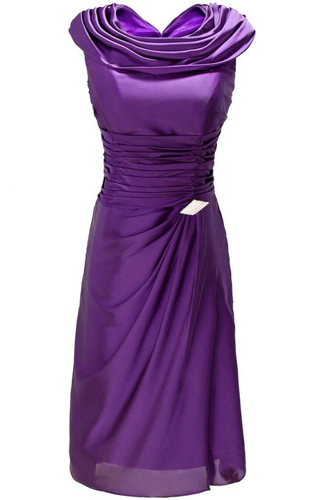 Ruffled Brooch A-Line Sleeveless Dress