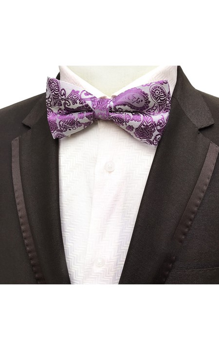 Satin Floral Printing Bow Tie-11 Color Options