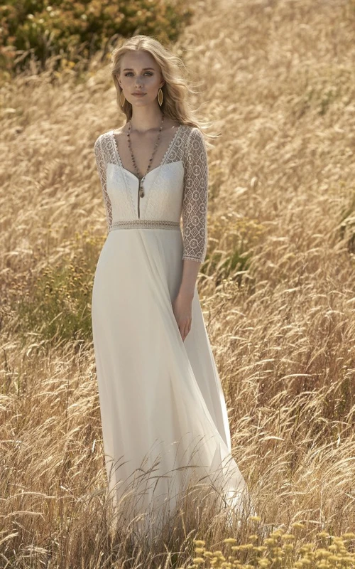 boho wedding dress san antonio White Boho A-Line Lace Wedding Dress with Appliques, White / 12