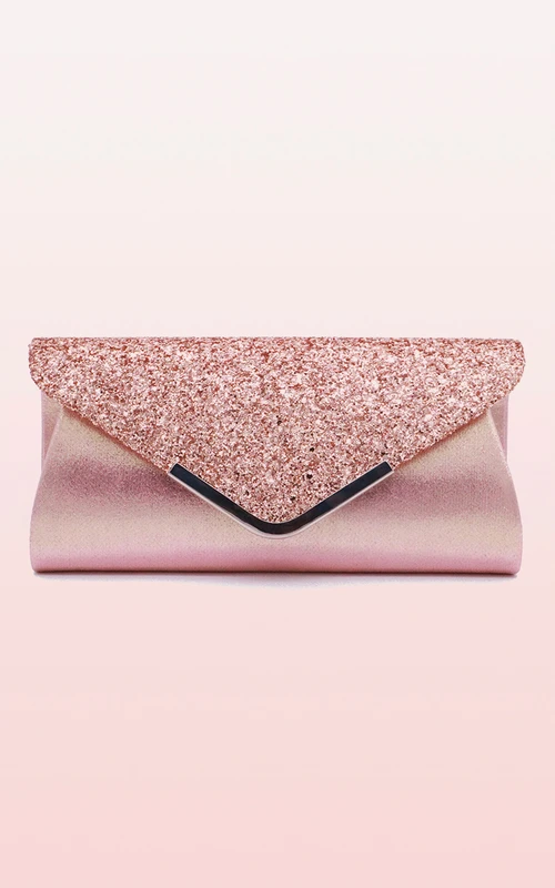 Sequin Flap Envelope Clutch