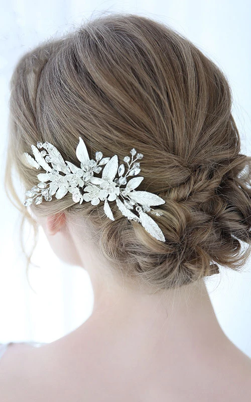 Handmade Forest Style Hair Combs with Flowers and Leaves 