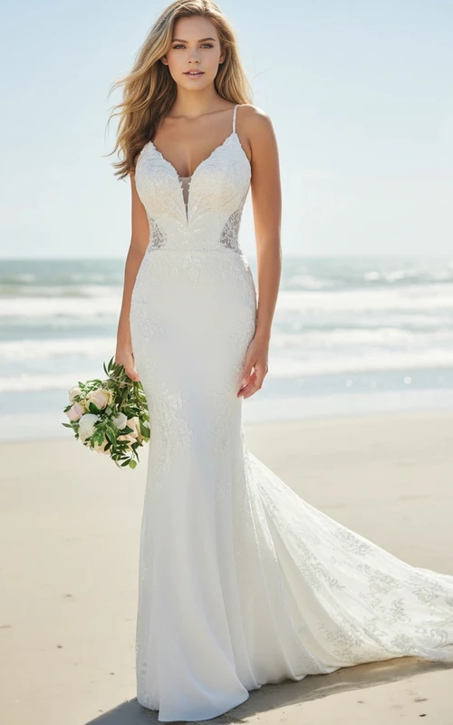 beach wedding dresses birmingham or a sketch Sheath - June Peony Bridal
