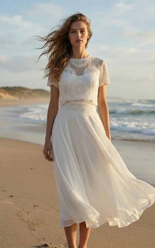 casual beach vow renewal dresses Renewals Gowns, Bridal color:Dark Navy pmillie Modelyn Women's Cocktail Party