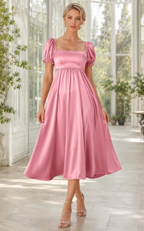 knee length fit and flare cocktail dress Marsoni M251S Short Formal Size:S0