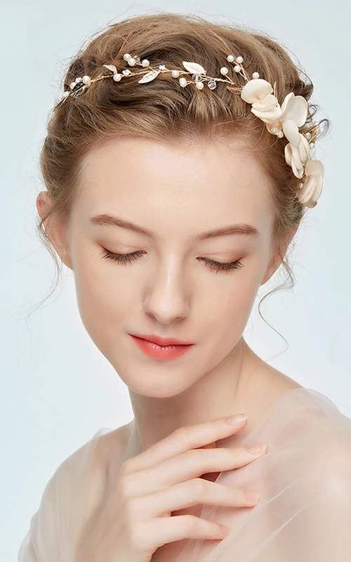 Handmade Baroque Hair Accessories Holiday Fresh Hair Band