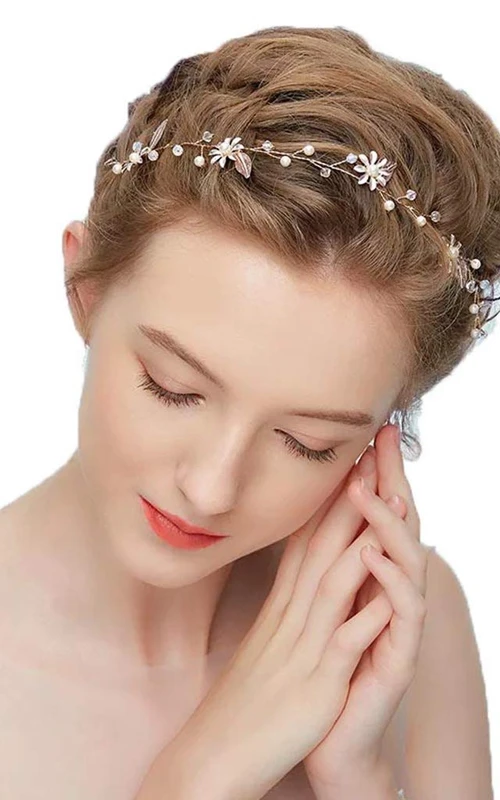 Ladies Elegant Rhinestones Headbands with Beads