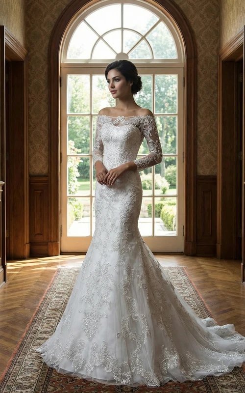 velvet winter wedding dresses Black Wrap V Neckline Dress With Organza Sleeves Pink Embellished Knit Dress groomsmen gifts Fully Lined Colour:Cognac