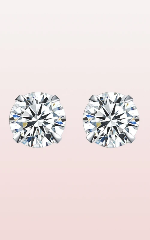 Shining Four Claw Stud Earrings