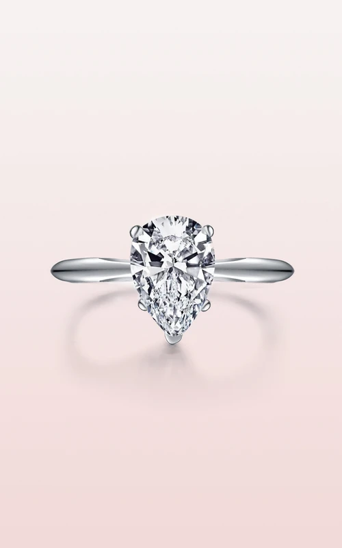 Teardrop Pear Cut 925 Sterling Silver Wedding Engagement Rings
