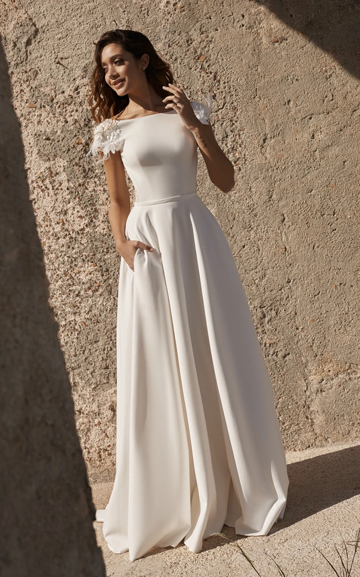 christian wedding gowns with sleeves