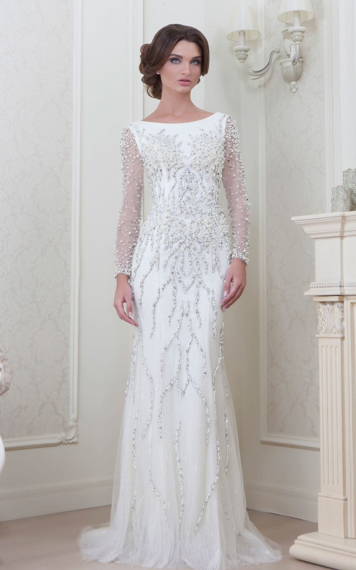 Ivory Evening Dresses, Long Ivory 