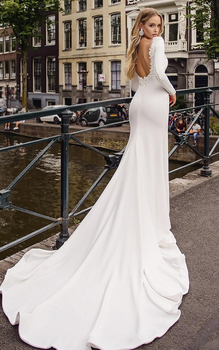 Long Sleeve Mermaid Wedding Dresses 