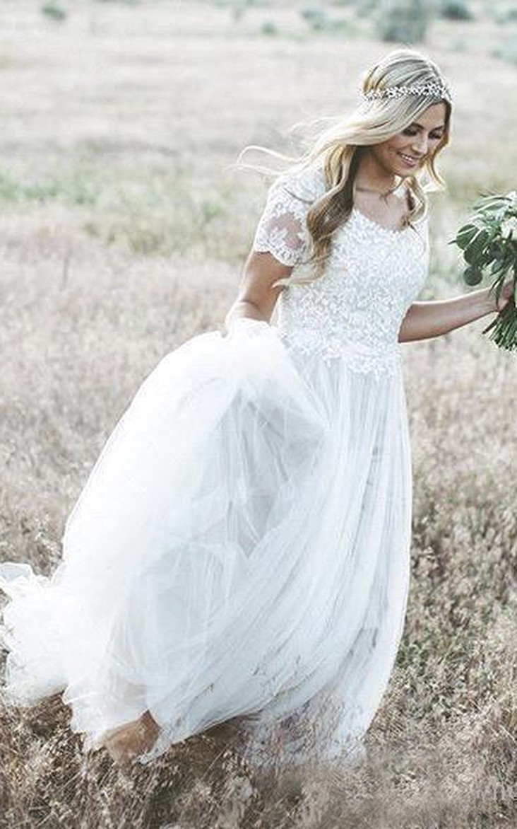Tulle Skirt Wedding Dress | Dressafford
