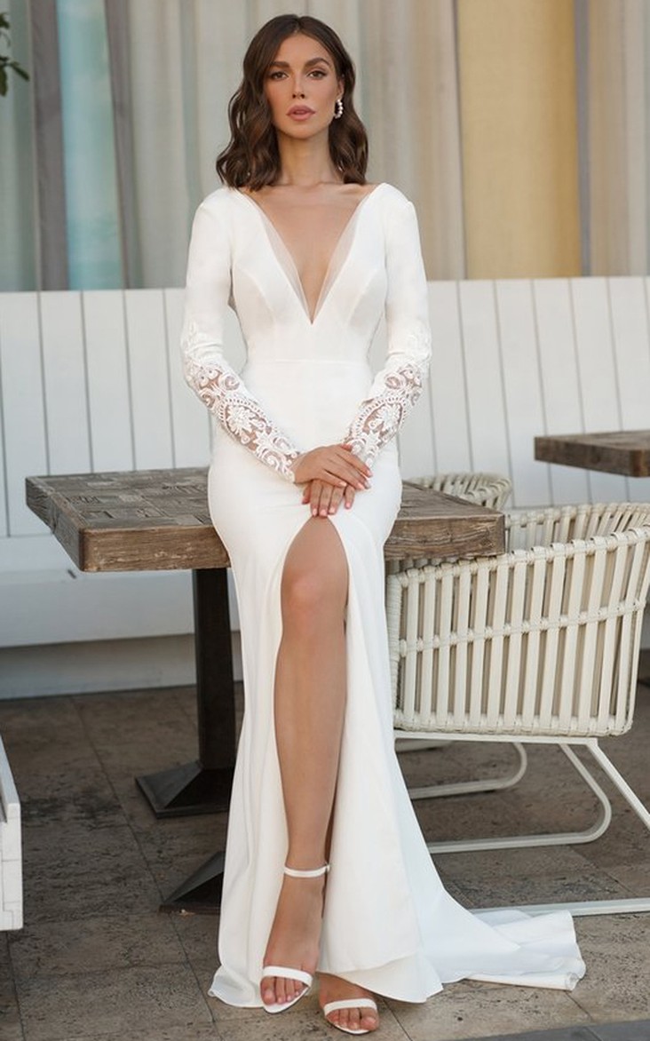 White And Gold Wedding Dress | Dressafford