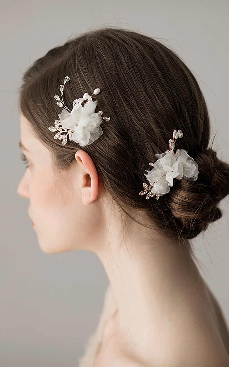 Korean Style Handmade Flower Hair Pins