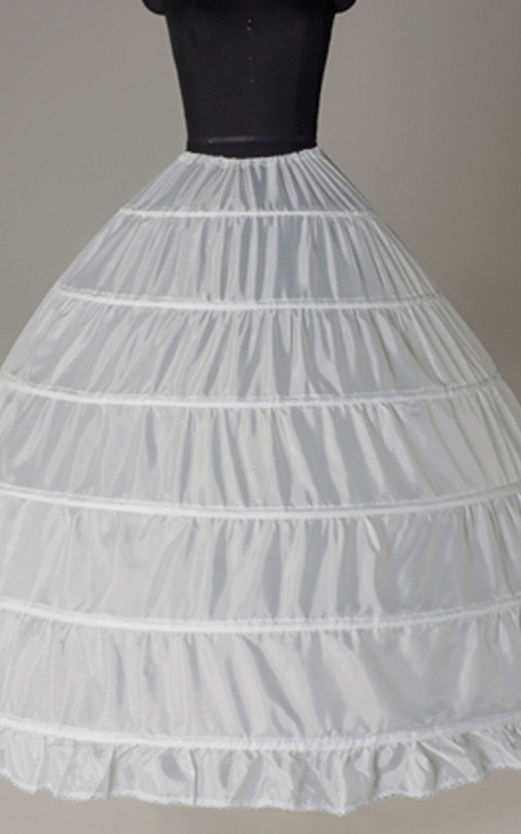 Super Large Fluffy And Ground Boneless 2 Layer Net 6 Steel Ring Wedding Skirt Petticoat