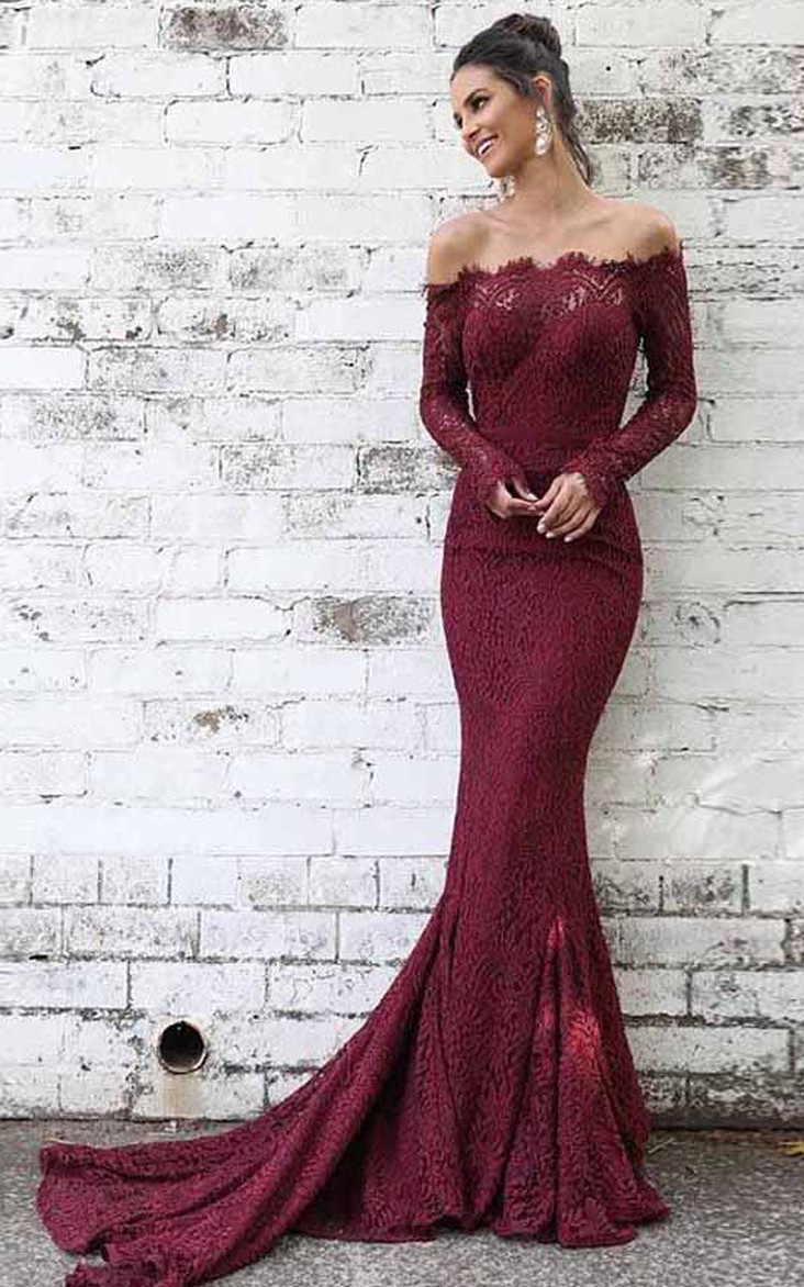 Lace Evening Dresses, Lace Long Dresses 