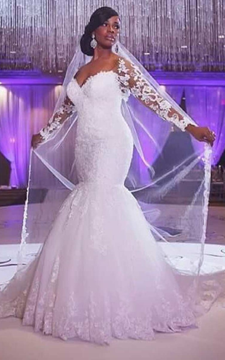 Long Sleeve Mermaid Wedding Dresses 