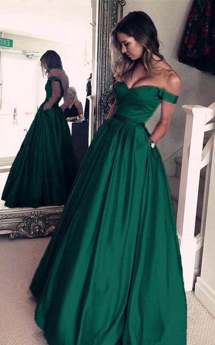 Jewel Lace Tulle Short Sleeve Floorlength Appliques Beading Dress