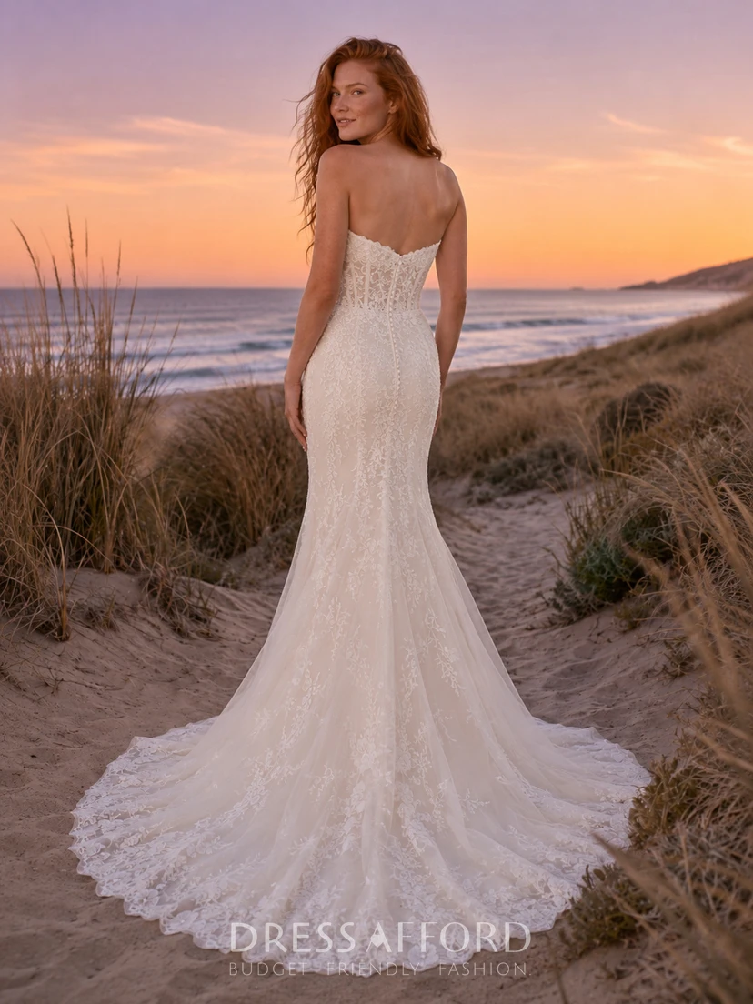 beach wedding elopement dress Strapless Lace Mermaid Sunset Bridal Gown (726306) Bride Buy Joseph Ribkoff Black __label:BACK IN STOCK Line wedding dress is Style:Matching Sequin top