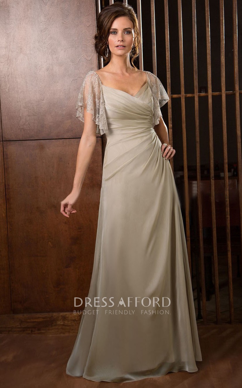 Mother of the bride dresses with fashion ruching